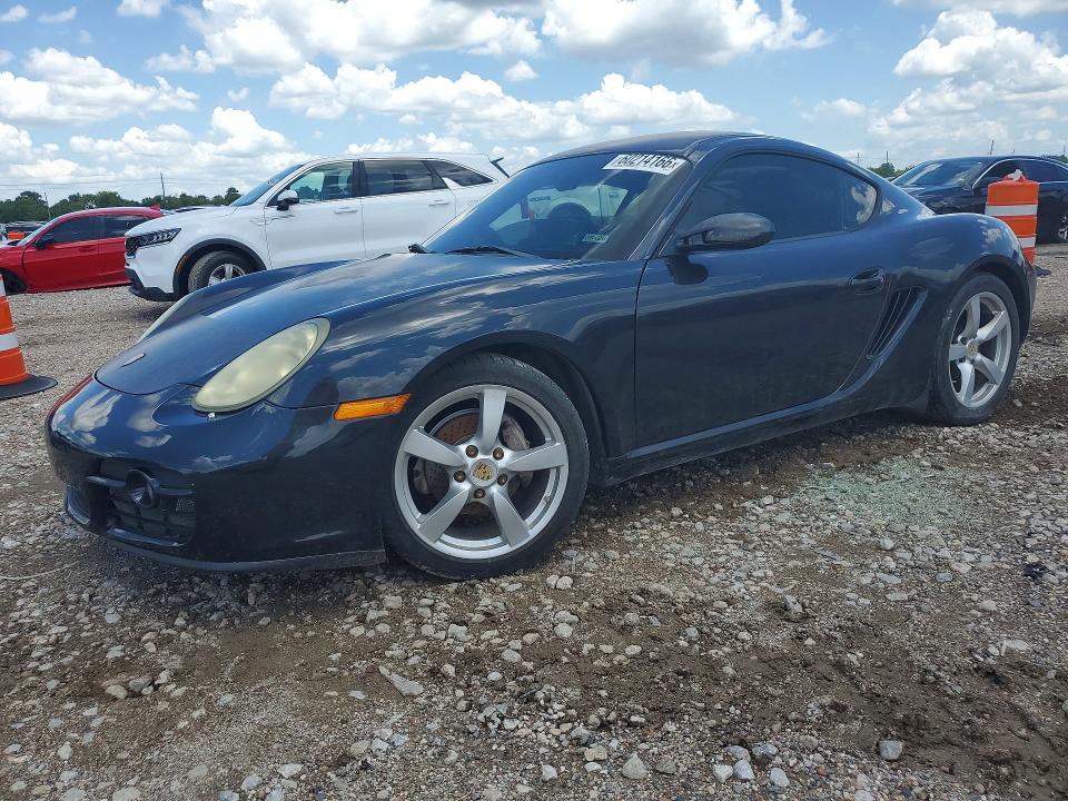 2007 Porsche Cayman VIN WP0AA29817U762276 COPART salvage auction — REAR END, TX - SALVAGE VEHICLE TITLE (P), sold $4,500 on 2026-07-13 (photo 1)