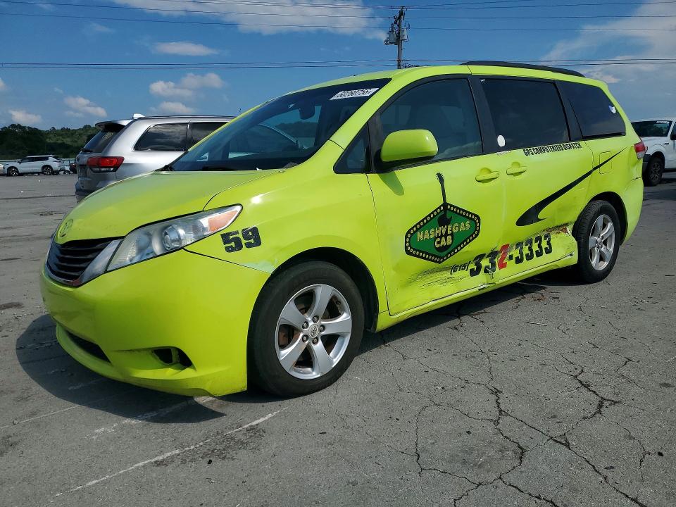 2012 Toyota Sienna VIN 5TDKK3DC3CS190757 COPART salvage auction — SIDE, Salvage Title, sold $1,200 on 2026-07-15 (photo 1)
