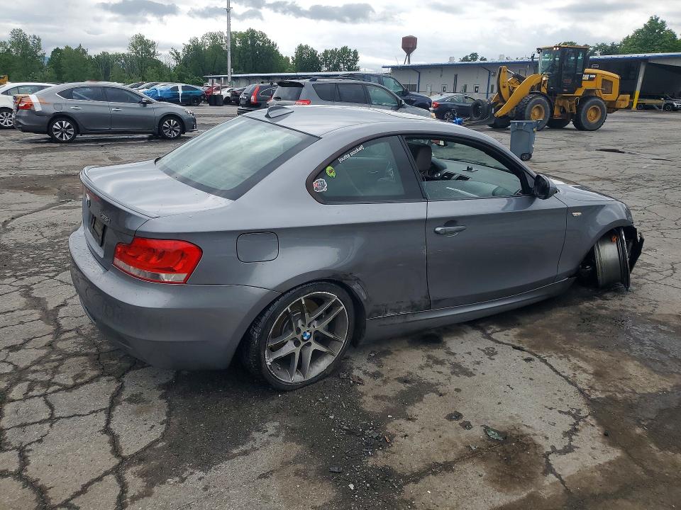 2013 BMW 1er VIN WBAUC9C59DVY60165 COPART salvage auction — FRONT END, Ny - Mv-907A Salvage Certificate, sold $1,600 on 2026-07-28 (photo 3)