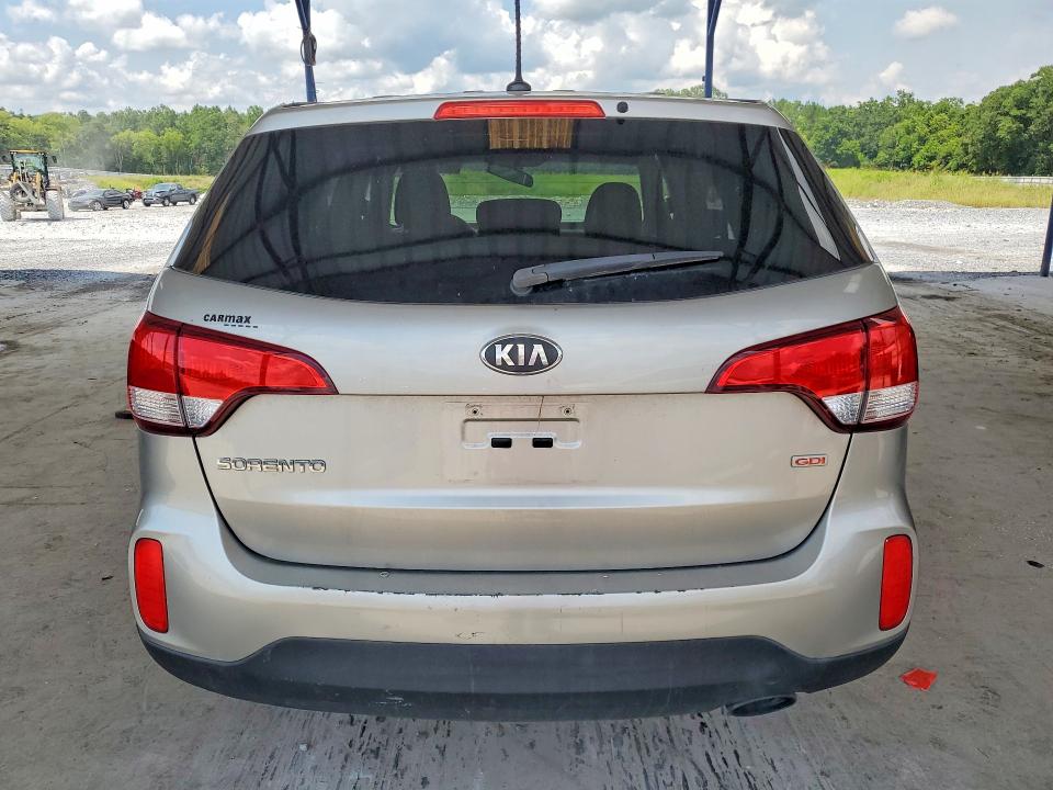 2015 Kia Sorento VIN 5XYKT3A69FG578038 COPART salvage auction — NORMAL WEAR, Ga - Certificate Of Title, sold $1,350 on 2026-07-23 (photo 6)