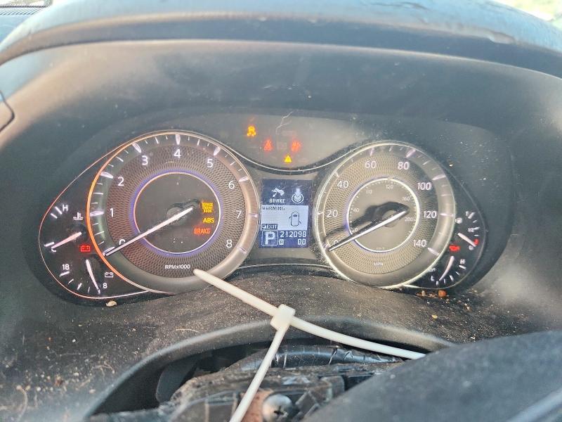 2012 Infiniti Qx56 VIN JN8AZ2NF5C9516605 COPART salvage auction — FRONT END, Fl - Certificate Of Title, sold $375 on 2026-07-22 (photo 9)