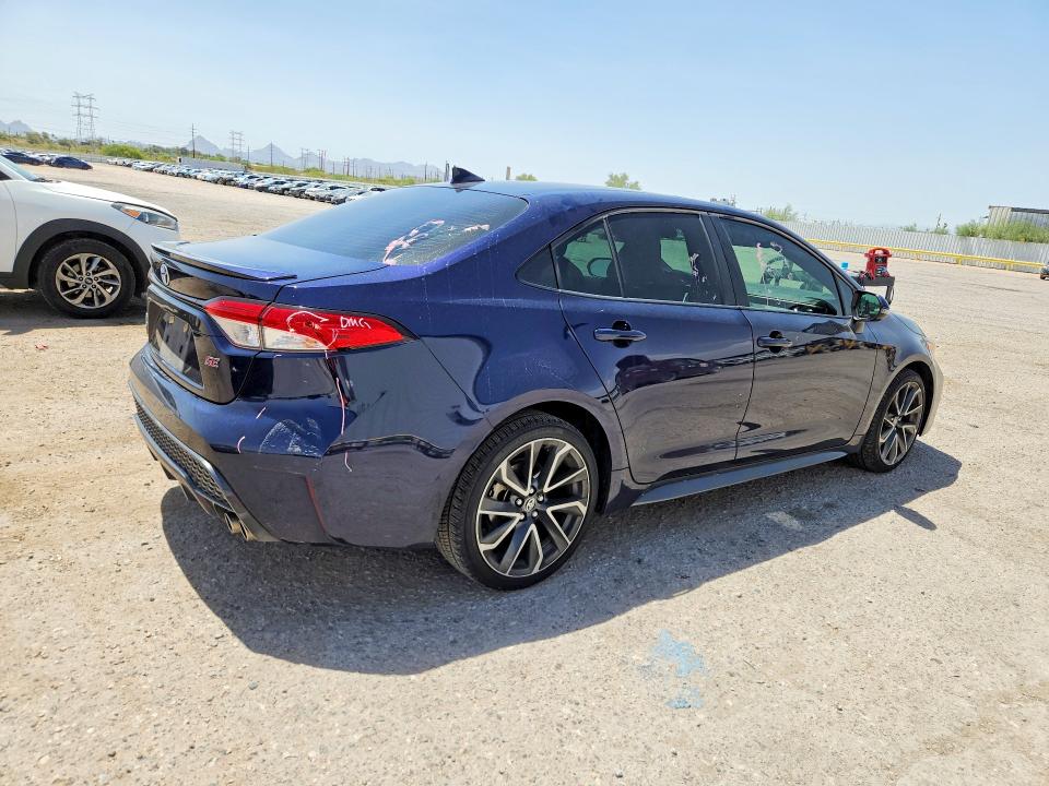 2020 Toyota Corolla VIN JTDP4RCE0LJ009780 COPART salvage auction — FRONT END, AZ - CERT OF TITLE - SALVAGE, sold $450 on 2026-07-24 (photo 3)
