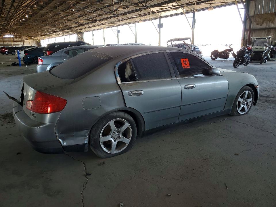 2004 Infiniti G35 VIN JNKCV51E94M618825 COPART salvage auction — INTERIOR BURN, Az - Cert Of Title-Dismantle (P), sold $475 on 2026-07-29 (photo 3)