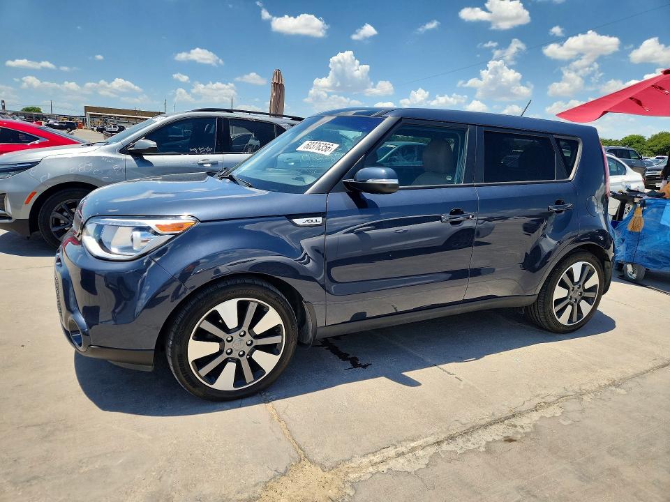 2016 Kia Soul VIN KNDJX3A5XG7376055 COPART salvage auction — NORMAL WEAR, Tx - Certificate Of Title, sold $2,300 on 2026-07-13 (photo 1)
