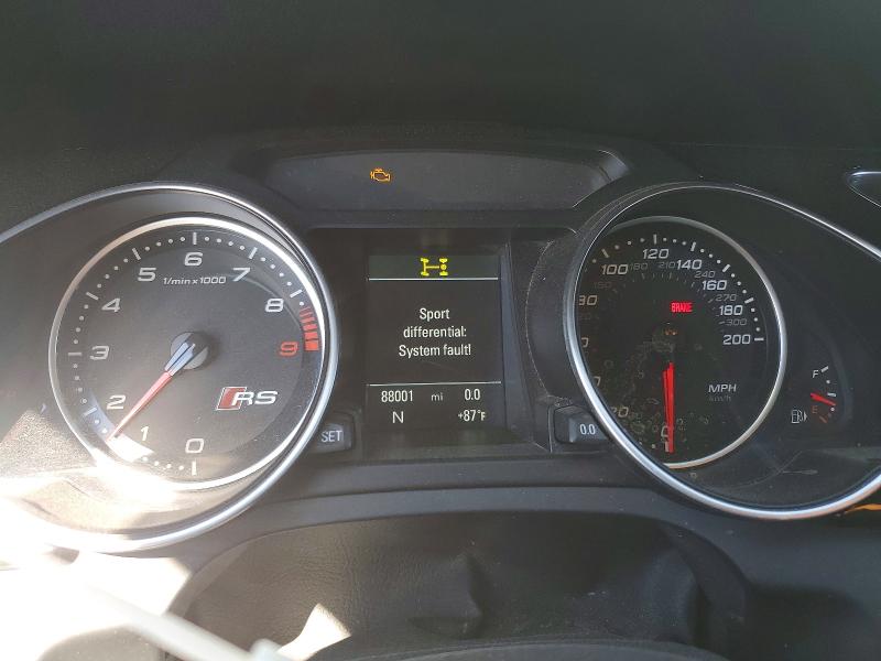 2015 Audi Rs5 VIN WUAC6AFR2FA901187 COPART salvage auction — FRONT END, Ca - Salvage Certificate, sold $5,100 on 2026-08-13 (photo 9)