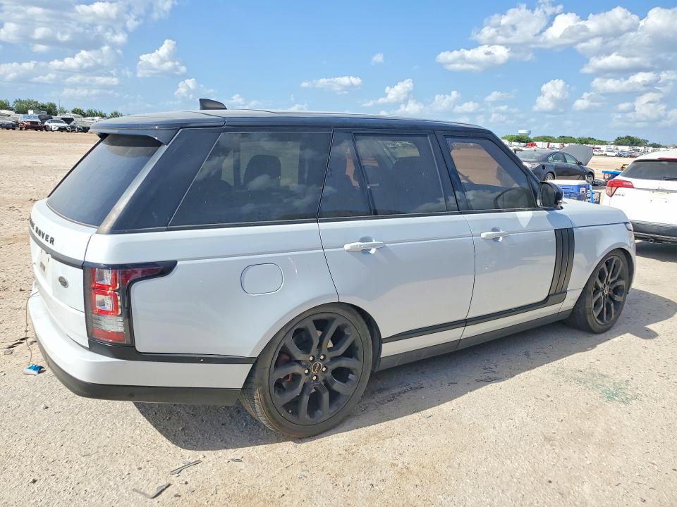 2017 Land rover RANGE ROVER VIN SALGS2FV8HA352619 COPART salvage auction — FRONT END, Tx - Certificate Of Title, sold $7,600 on 2026-07-23 (photo 3)