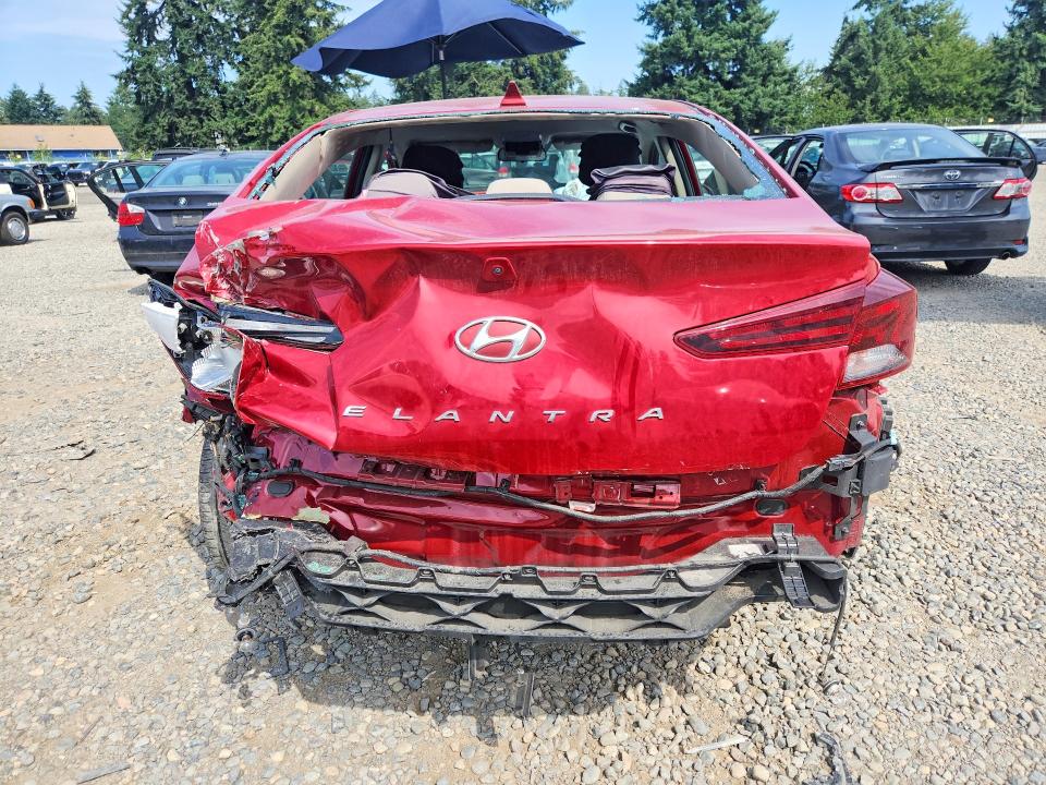 2020 Hyundai Elantra VIN KMHD84LF6LU024152 COPART salvage auction — REAR END, Wa - Bill Of Sale, sold $1,000 on 2026-07-31 (photo 6)