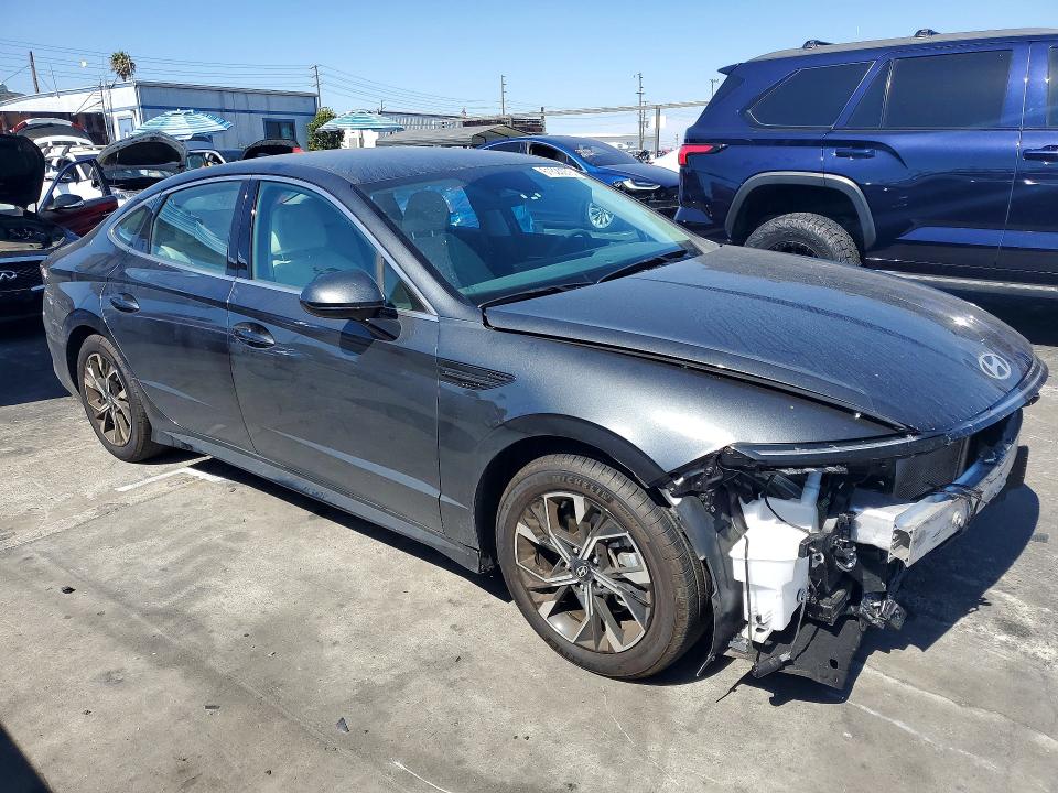 2024 Hyundai Sonata VIN KMHL64JA8RA421686 COPART salvage auction — FRONT END, Ca - Salvage Certificate, sold $200 on 2026-07-24 (photo 4)