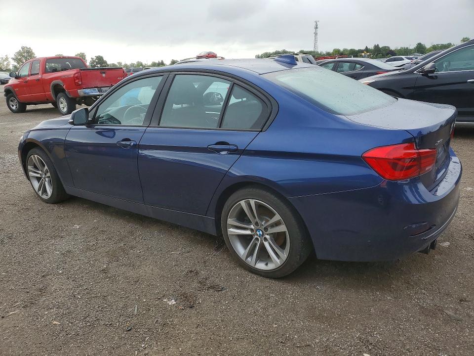 2018 BMW 3 series VIN WBA8D9C51JEM31399 COPART salvage auction — WATER/FLOOD, ON - PERMIT NO BRAND - UNFIT, sold $3,600 on 2026-08-04 (photo 2)