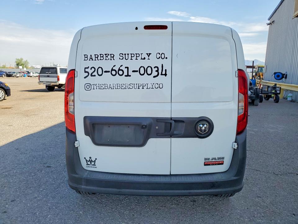 2017 Ram Promaster city VIN ZFBERFAB5H6F46788 COPART salvage auction — UNDERCARRIAGE, Az - Cert Of Title - Salvage, sold $1,700 on 2026-08-12 (photo 6)