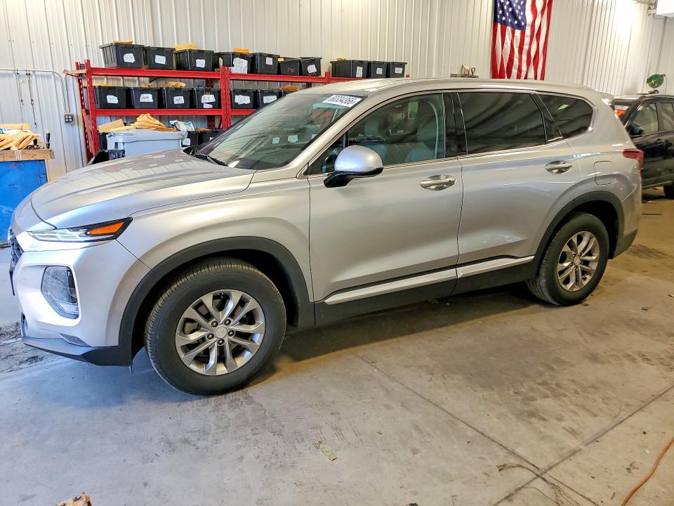 2020 Hyundai Santa fe VIN 5NMS3CAD3LH265826 COPART salvage auction — REAR END, Mn - Cert Of Title-Salvage, sold $5,100 on 2026-08-27 (photo 1)
