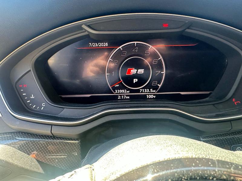 2018 Audi Rs5 VIN WAUC4CF51JA083954 COPART salvage auction — NORMAL WEAR, Ca - Dlr/Dis/Exp Only Salvage Title (P), sold $22,900 on 2026-08-18 (photo 8)