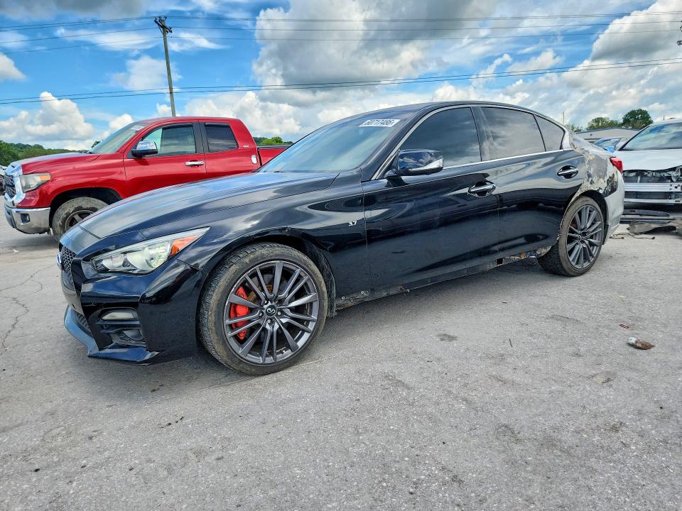 2014 Infiniti Q50 VIN JN1BV7ARXEM682260 COPART salvage auction — SIDE, Nc - Salvage Certificate Of Title, sold $2,950 on 2026-07-27 (photo 1)