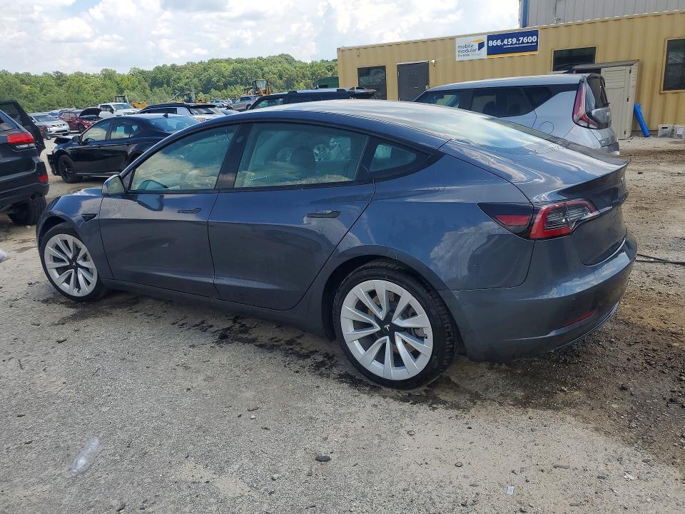 2022 Tesla Model 3 VIN 5YJ3E1EA5NF291075 COPART salvage auction — FRONT END, GA - CERTIFICATE OF TITLE, sold $8,100 on 2026-07-27 (photo 2)