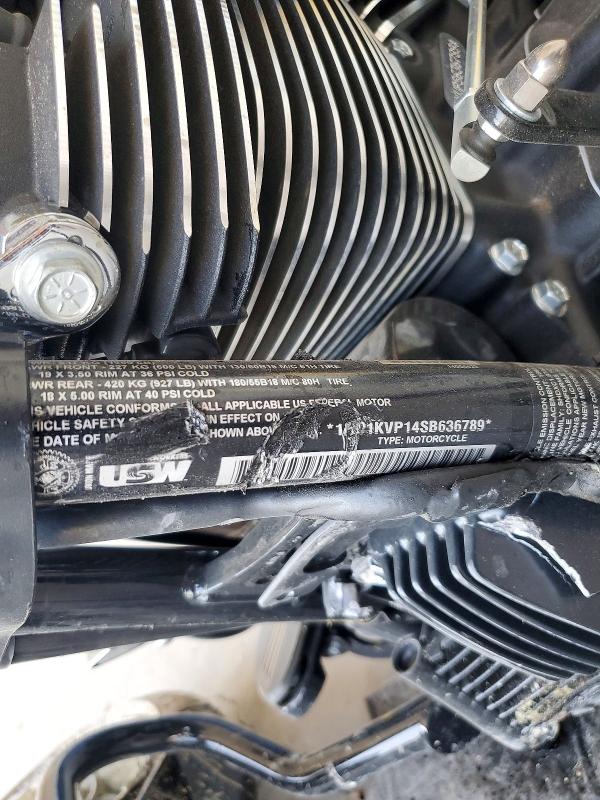 2025 Harley-davidson Fl VIN 1HD1KVP14SB636789 COPART salvage auction — FRONT END, Az - Cert Of Title - Salvage, sold $4,500 on 2026-08-27 (photo 8)