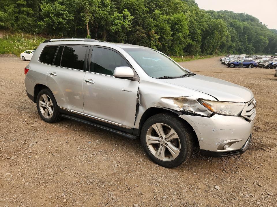 2012 Toyota Highlander VIN 5TDDK3EH0CS116473 COPART salvage auction — FRONT END, Ny - Mv-907A Salvage Certificate, sold $625 on 2026-07-23 (photo 4)