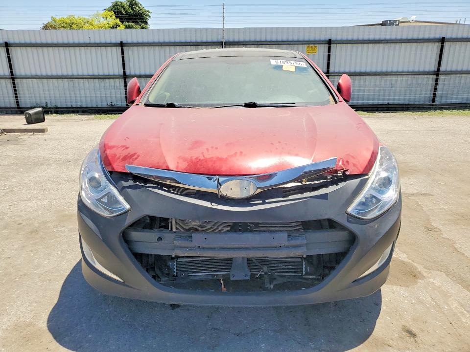 2014 Hyundai Sonata VIN KMHEC4A41EA111806 COPART salvage auction — FRONT END, Ca - Dis/Dlr/Exp Only Clean Title, sold $225 on 2026-07-31 (photo 5)