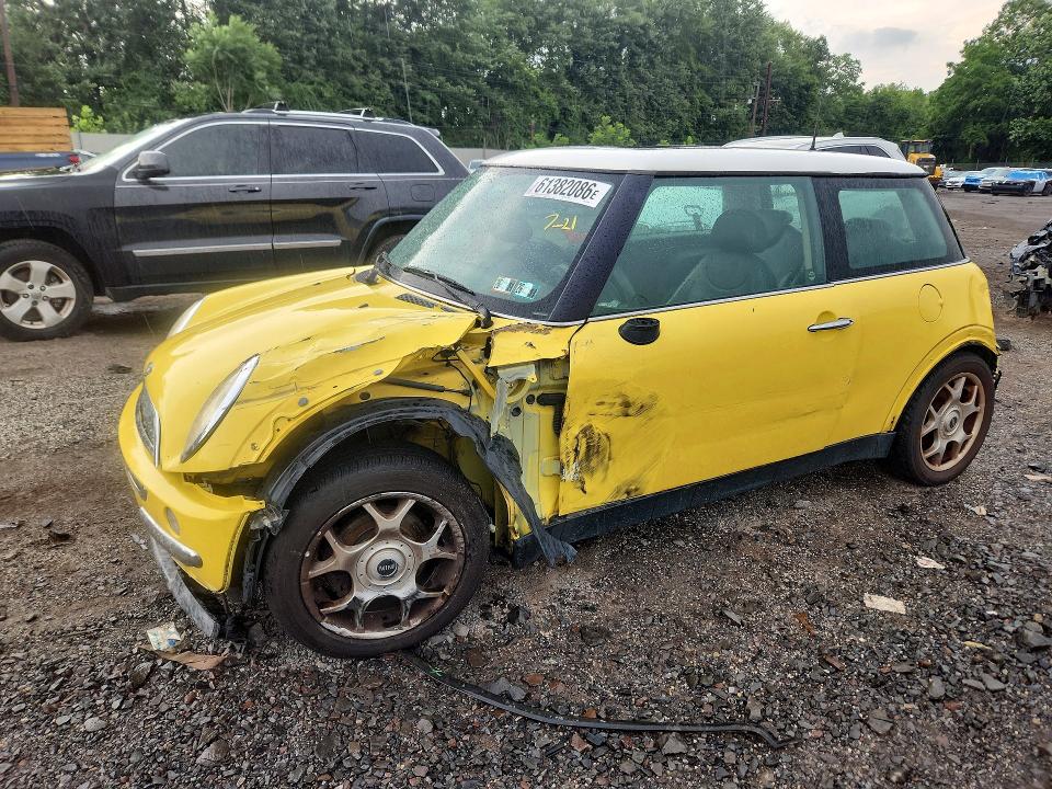 2002 Mini Cooper VIN WMWRC33442TC37896 COPART salvage auction — FRONT END, PA - CERTIFICATE OF SALVAGE, sold $275 on 2026-07-27 (photo 1)