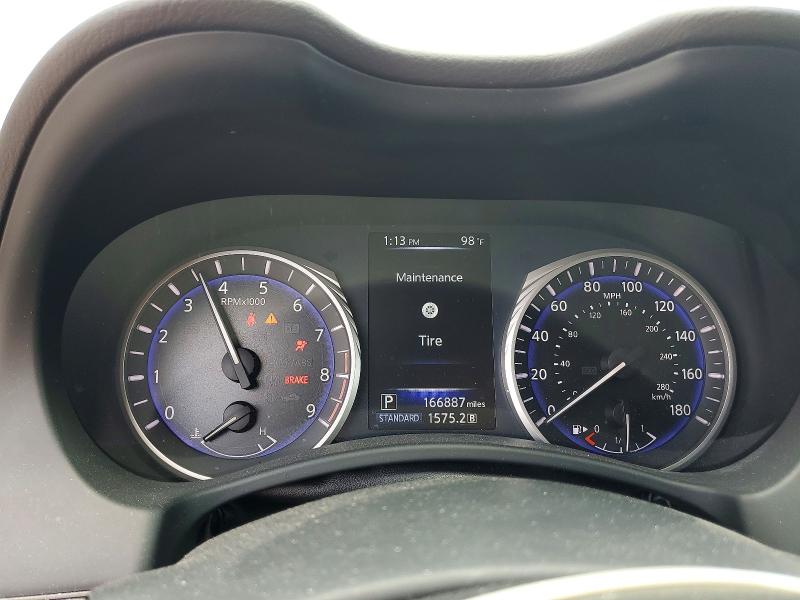 2015 Infiniti Q50 VIN JN1BV7AP7FM358098 COPART salvage auction — FRONT END, Tx - Salvage Vehicle Title, sold $175 on 2026-07-30 (photo 9)