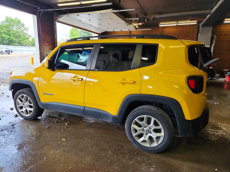 2016 Jeep Renegade VIN ZACCJBBT6GPD09120 COPART salvage auction — FRONT END, Pa - Cert Of Salv-R=Reconstructed, sold $1,100 on 2026-08-06 (photo 2)