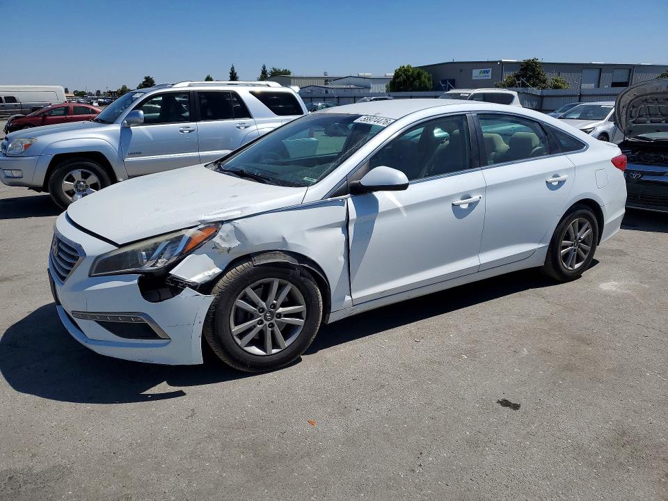 2015 Hyundai Sonata VIN 5NPE24AF7FH123266 COPART salvage auction — FRONT END, Ca - Salvage Certificate, sold $225 on 2026-07-31 (photo 1)