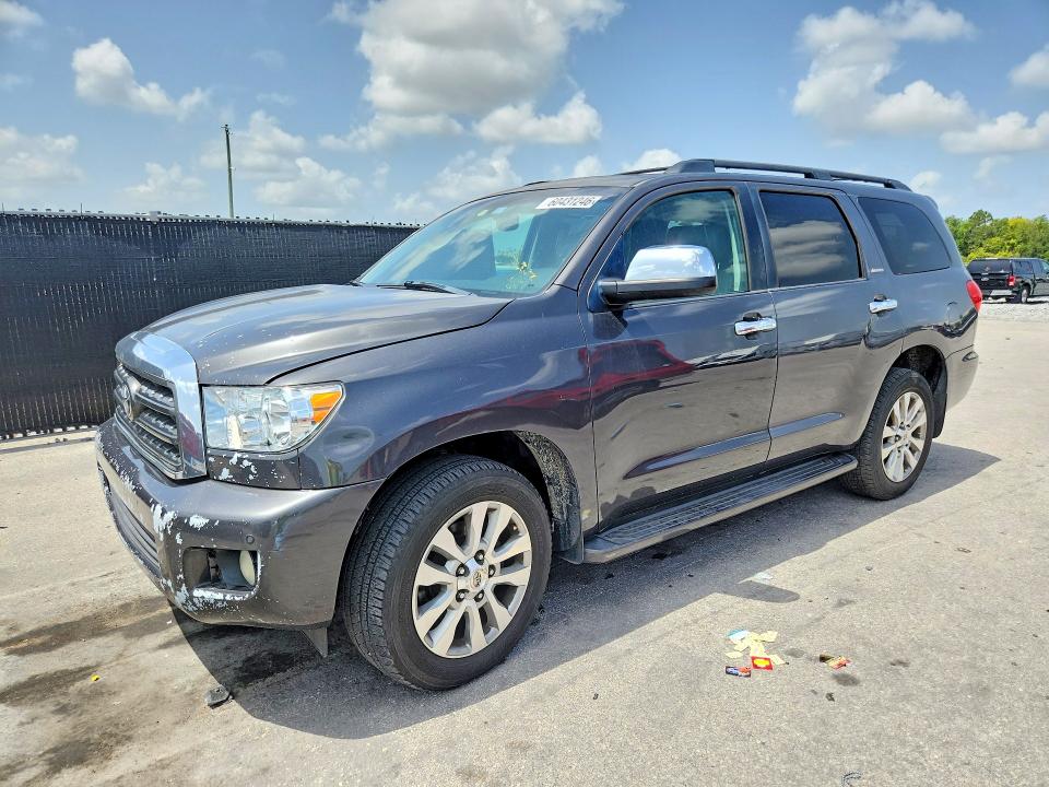 2011 Toyota Sequoia VIN 5TDJY5G10BS040474 COPART salvage auction — DAMAGE HISTORY, FL - CERT OF TITLE W/SLVG HISTORY, sold $2,750 on 2026-07-21 (photo 1)