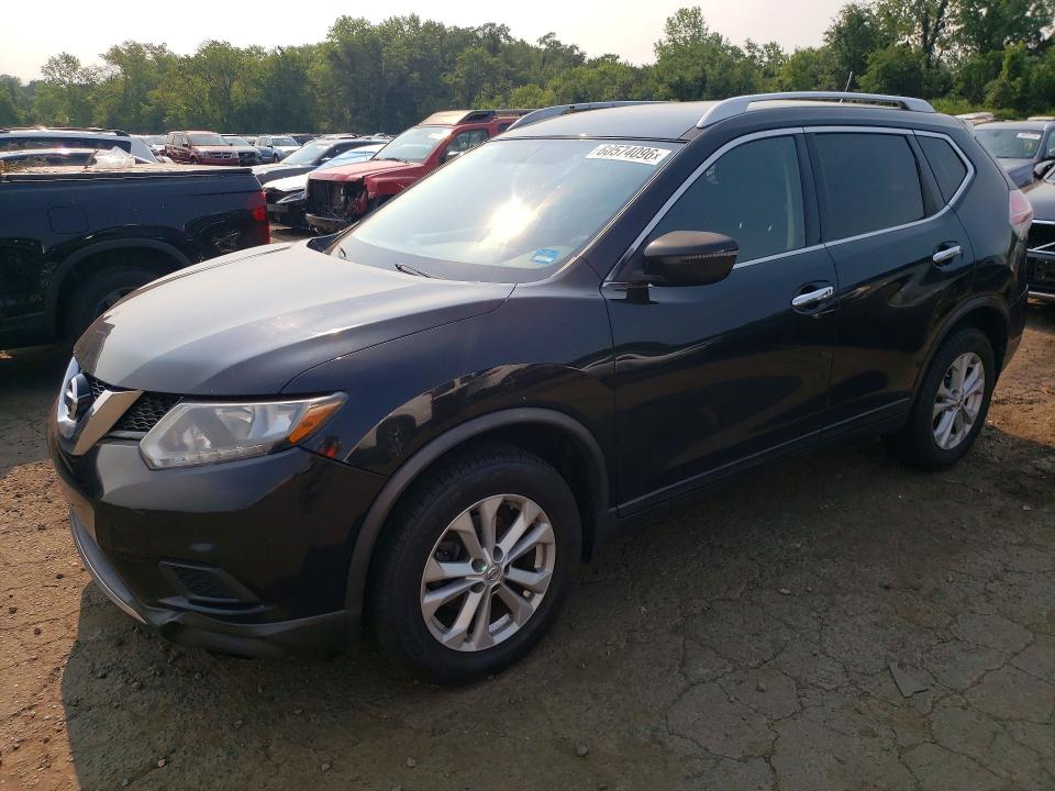 2016 Nissan Rogue VIN KNMAT2MV9GP639802 COPART salvage auction — MINOR DENT/SCRATCHES, CT - CERTIFICATE OF TITLE, sold $450 on 2026-07-31 (photo 1)