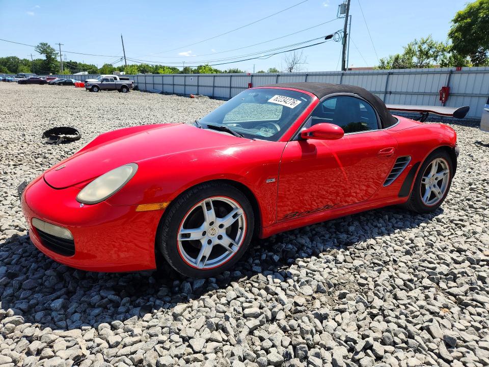 2005 Porsche Boxster VIN WP0CA29875U712990 COPART salvage auction — REAR END, NJ - CERT OF TITLE-SALVAGE (P), sold $3,750 on 2026-08-10 (photo 1)