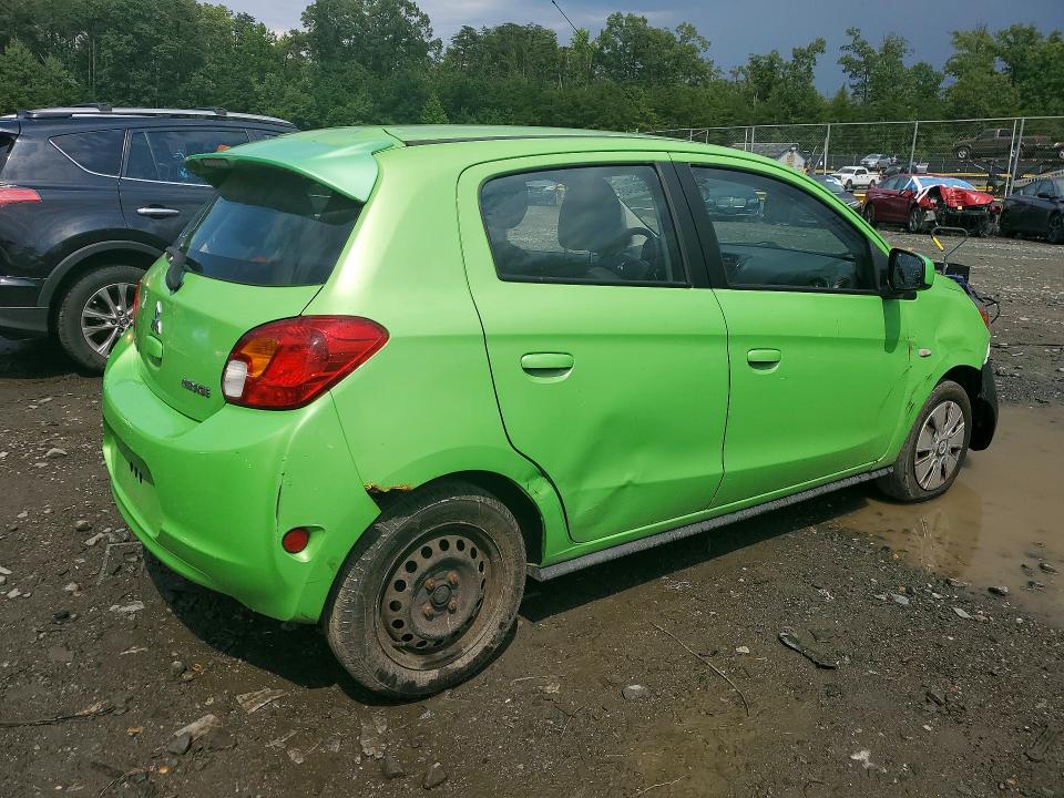 2014 Mitsubishi Mirage VIN ML32A3HJ2EH006771 COPART salvage auction — SIDE, Md - Cert Of Salvage > 75% Damage, sold $200 on 2026-07-28 (photo 3)