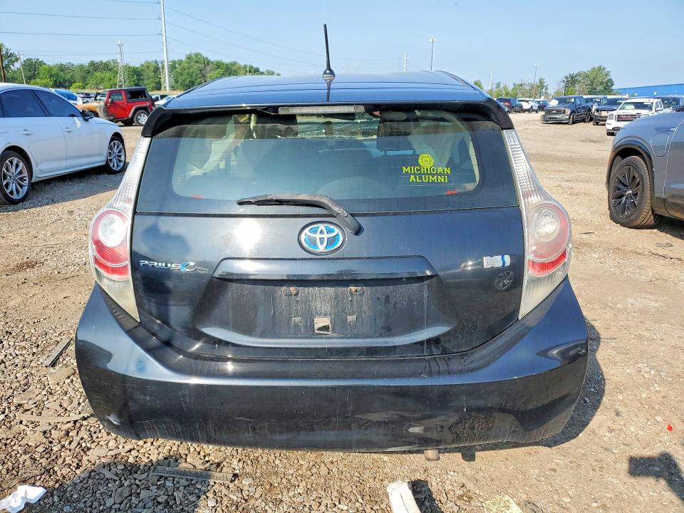 2012 Toyota Prius c VIN JTDKDTB35C1508484 COPART salvage auction — FRONT END, Mi - Certificate Of Title, sold $500 on 2026-07-31 (photo 6)