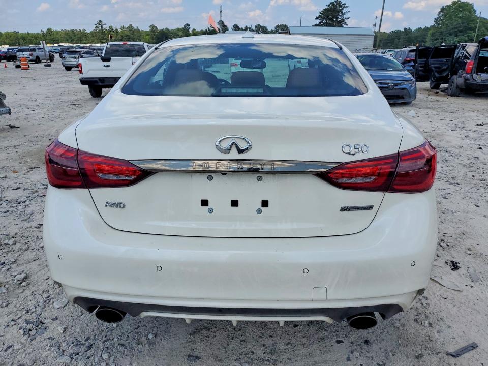 2021 Infiniti Q50 VIN JN1EV7CR1MM755895 COPART salvage auction — VANDALISM, Ga - Cert Of Title-Salvage, sold $750 on 2026-07-29 (photo 6)
