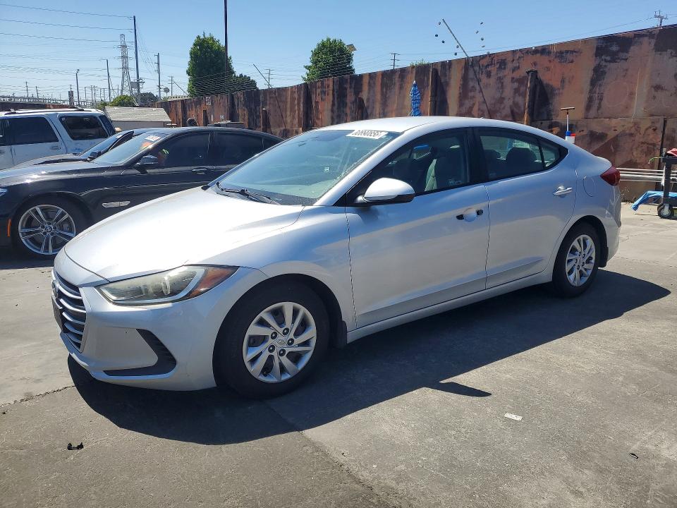 2017 Hyundai Elantra VIN KMHD74LF0HU429630 COPART salvage auction — VANDALISM, Ca - Salvage Certificate, sold $525 on 2026-07-22 (photo 1)