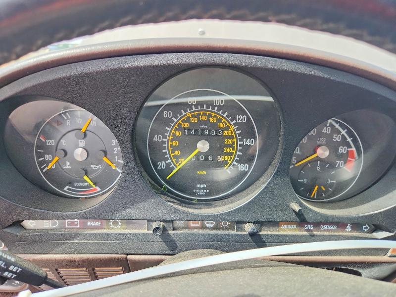 1987 Mercedes-benz Sl-klasse VIN WDBBA48D8HA070757 COPART salvage auction — FRONT END, Ut - Salvage Certificate, sold $2,200 on 2026-07-21 (photo 9)