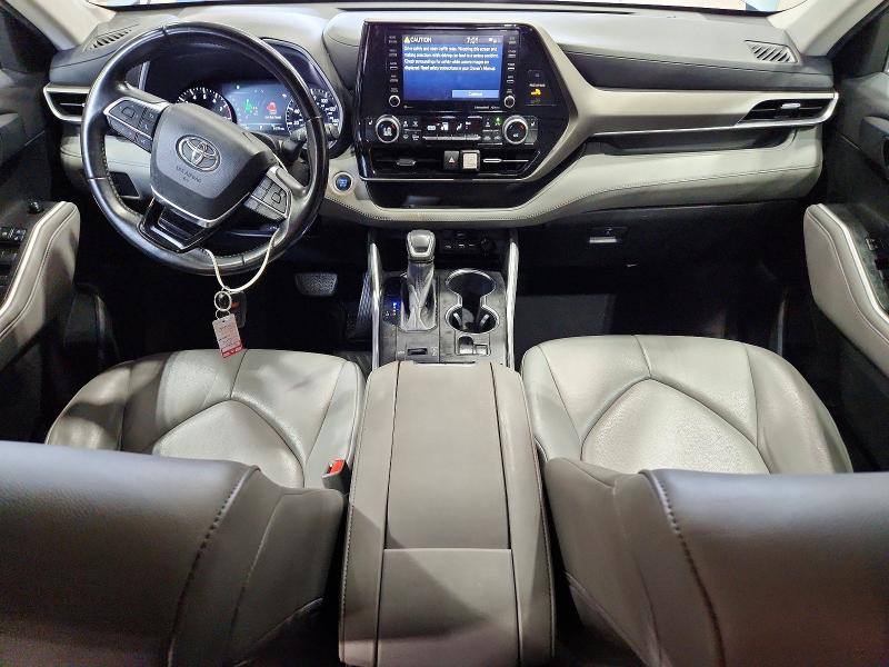 2021 Toyota Highlander VIN 5TDGZRAH2MS074665 COPART salvage auction — REAR END, La - Cert Of Title-Salvage, sold $1,750 on 2026-07-21 (photo 8)