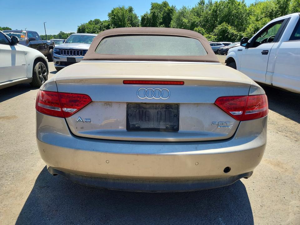 2011 Audi A5 VIN WAULFAFH7BN010722 COPART salvage auction — MINOR DENT/SCRATCHES, VT - CERT OF TITLE-REBUILT VEHICLE, sold $475 on 2026-07-23 (photo 6)