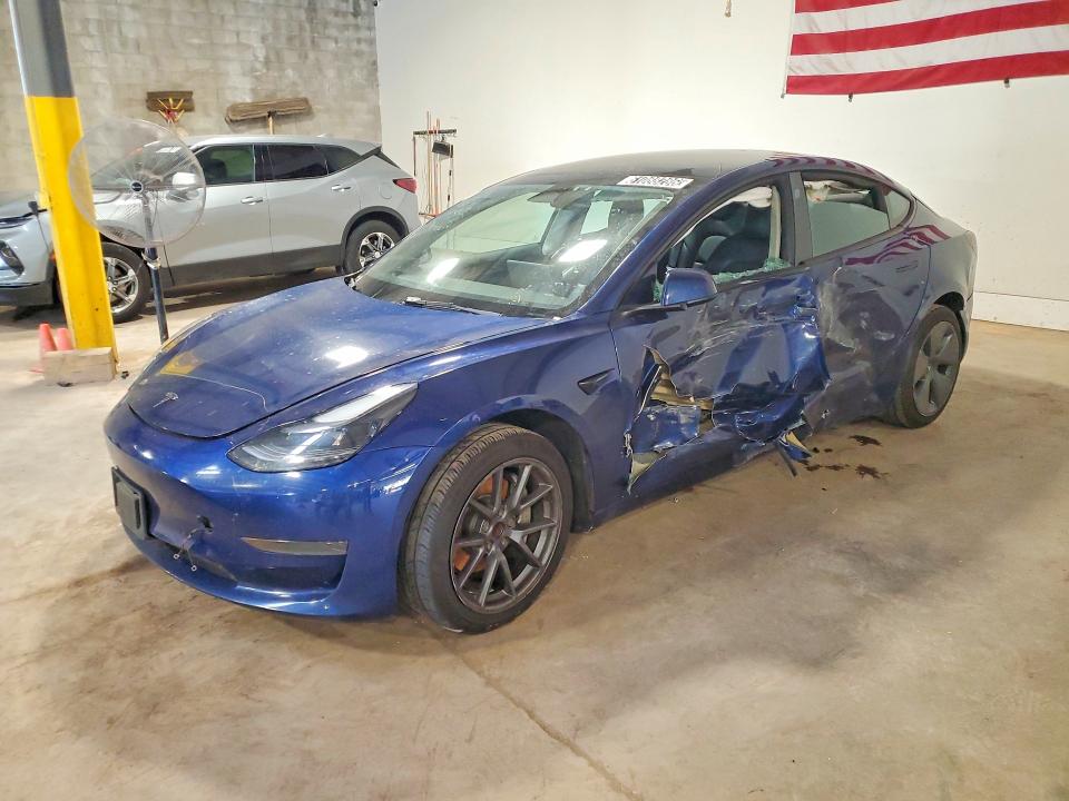 2022 Tesla Model 3 VIN 5YJ3E1EA5NF368852 COPART salvage auction — SIDE, PA - CERTIFICATE OF SALVAGE, sold $4,150 on 2026-07-27 (photo 1)