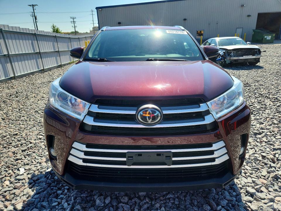 2019 Toyota Highlander VIN 5TDJZRFH4KS970378 COPART salvage auction — SIDE, Salvage Title, sold $225 on 2026-07-27 (photo 5)