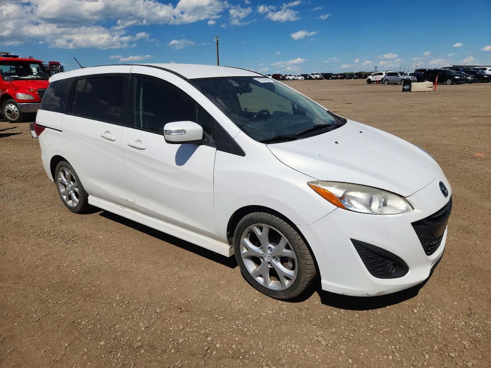 2013 Mazda 5 VIN JM1CW2DL4D0157161 COPART salvage auction — FRONT END, Ab - Bos - Rebuilt, sold $350 on 2026-07-21 (photo 4)