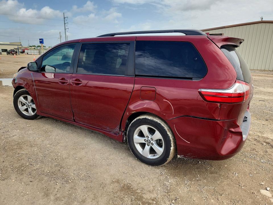 2018 Toyota Sienna VIN 5TDKZ3DC4JS932088 COPART salvage auction — FRONT END, TX - SALVAGE VEHICLE TITLE (P), sold $950 on 2026-07-22 (photo 2)