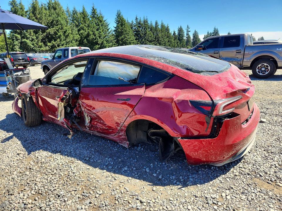 2024 Tesla Model 3 VIN 5YJ3E1EB2RF811988 COPART salvage auction — ROLLOVER, WA - BILL OF SALE, sold $1,650 on 2026-10-02 (photo 2)