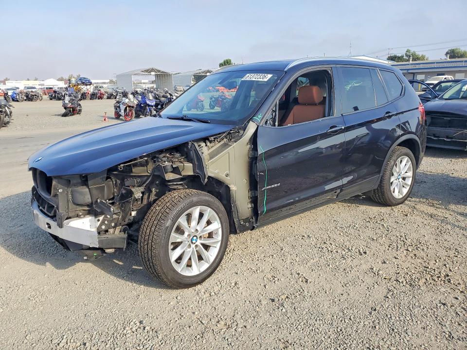 2016 BMW X3 VIN 5UXWY3C53G0N88190 COPART salvage auction — FRONT END, Ca - Salvage Certificate, sold $4,100 on 2026-07-24 (photo 1)