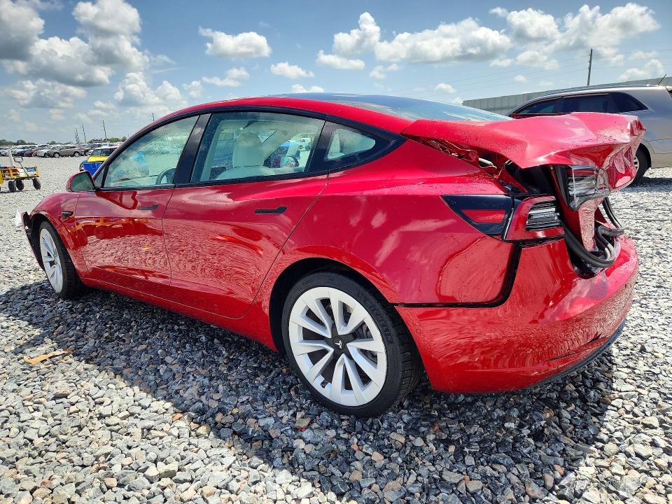 2022 Tesla Model 3 VIN 5YJ3E1EAXNF154164 COPART salvage auction — REAR END, FL - CERTIFICATE OF DESTRUCTION, sold $3,200 on 2026-07-28 (photo 2)