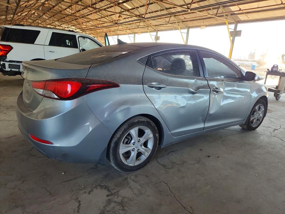 2016 Hyundai Elantra VIN KMHDH4AE2GU481962 COPART salvage auction — FRONT END, Az - Certificate Of Title (P), sold $475 on 2026-07-29 (photo 3)