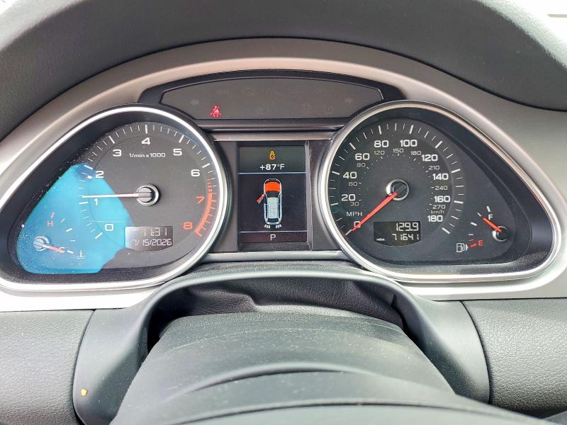 2015 Audi Q7 VIN WA1LGAFE4FD017395 COPART salvage auction — REAR END, Tn - Salvage Certificate, sold $175 on 2026-07-29 (photo 9)