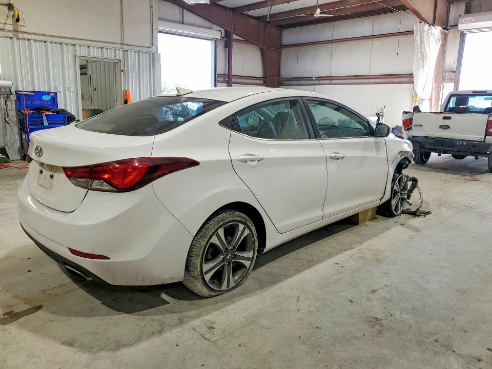 2015 Hyundai Elantra VIN KMHDH4AH9FU233233 COPART salvage auction — FRONT END, Ny - Mv-907A Salvage Certificate, sold $1,300 on 2026-07-20 (photo 3)