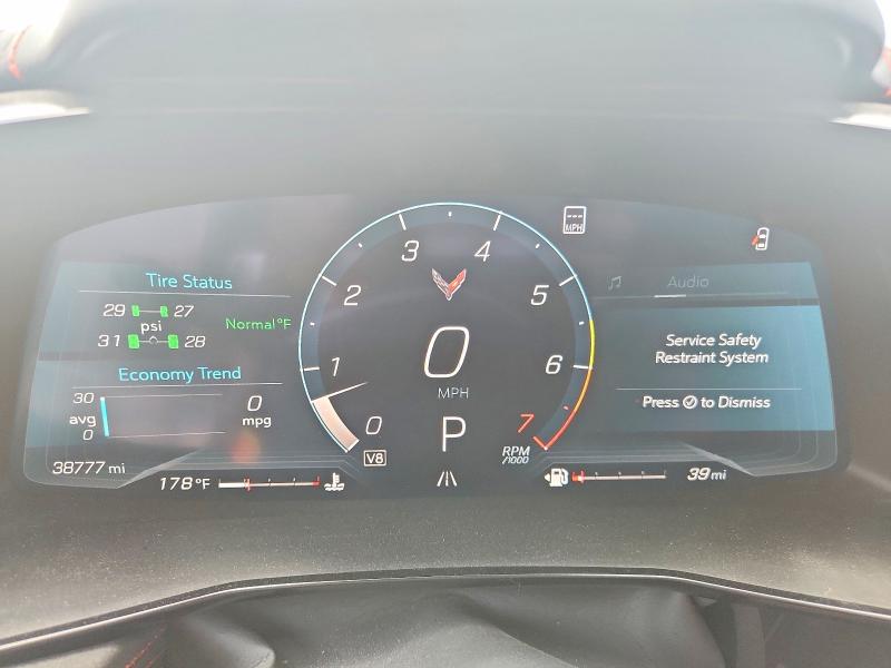 2022 Chevrolet Corvette stingray VIN 1G1YB3D44N5108359 COPART salvage auction — REAR END, FL - CERT OF TITLE SLVG REBUILDABLE (P), sold $43,500 on 2026-07-09 (photo 9)