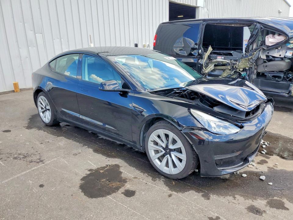 2022 Tesla Model 3 VIN 5YJ3E1EA3NF371202 COPART salvage auction — FRONT END, Ct - Clean Title, sold $5,900 on 2026-07-20 (photo 4)