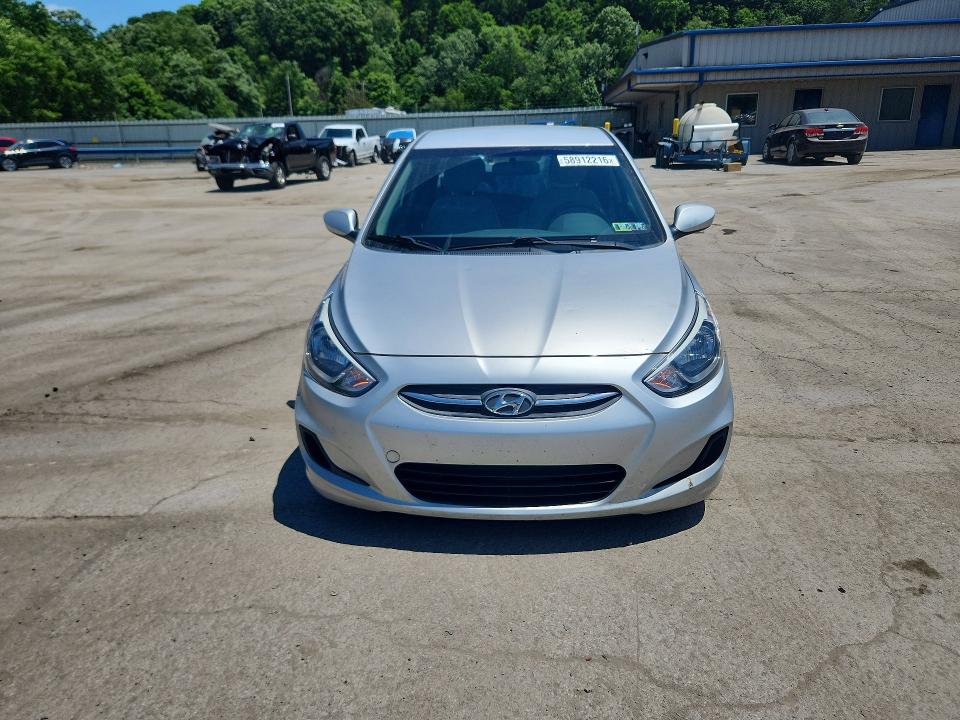 2017 Hyundai Accent VIN KMHCT4AE2HU215532 COPART salvage auction — REAR END, Pa - Certificate Of Salvage, sold $900 on 2026-07-16 (photo 5)