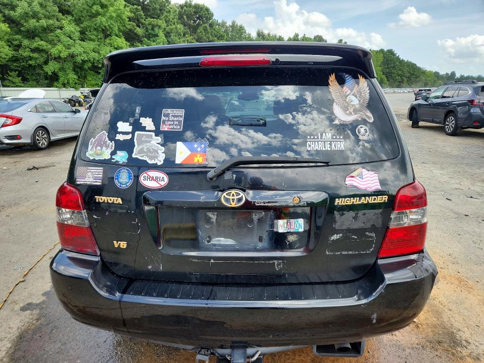 2004 Toyota Highlander VIN JTEDP21A440003775 COPART salvage auction — FRONT END, La - Cert Of Title-Salvage, sold $425 on 2026-07-30 (photo 6)