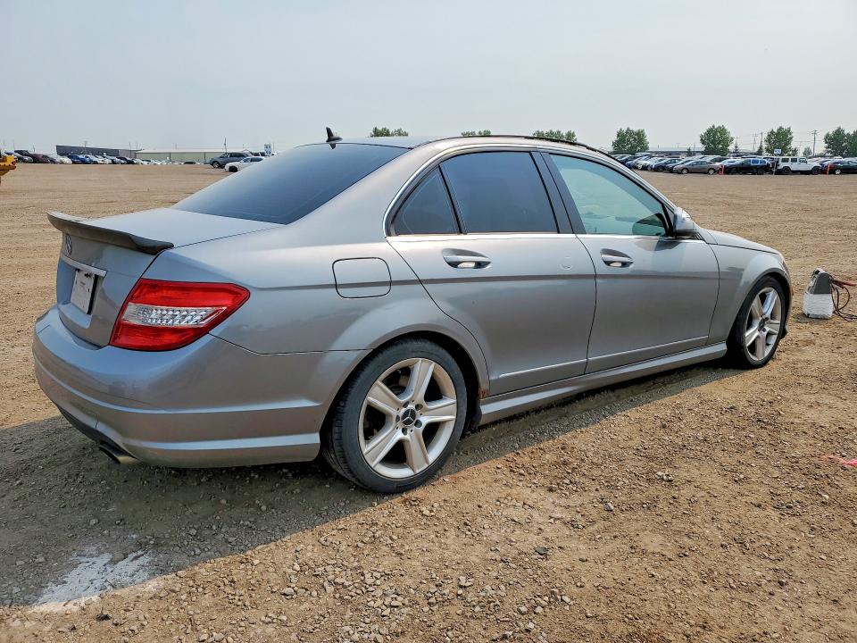 2009 Mercedes-benz C class VIN WDDGF81X59F341465 COPART salvage auction — MECHANICAL, AB - BOS - SALVAGE, sold $800 on 2026-08-11 (photo 3)